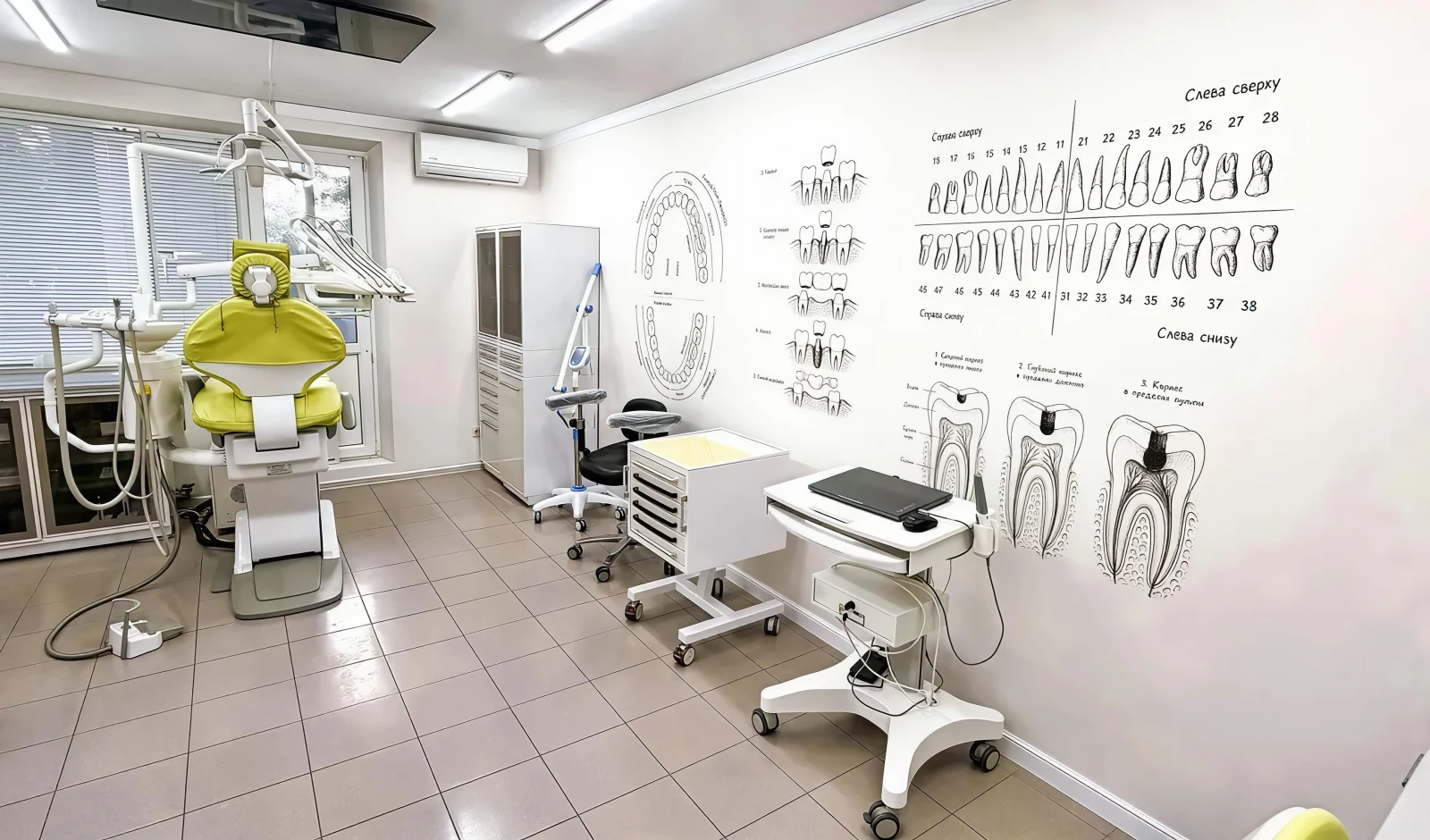 Современный кабинет стоматологии Dental X