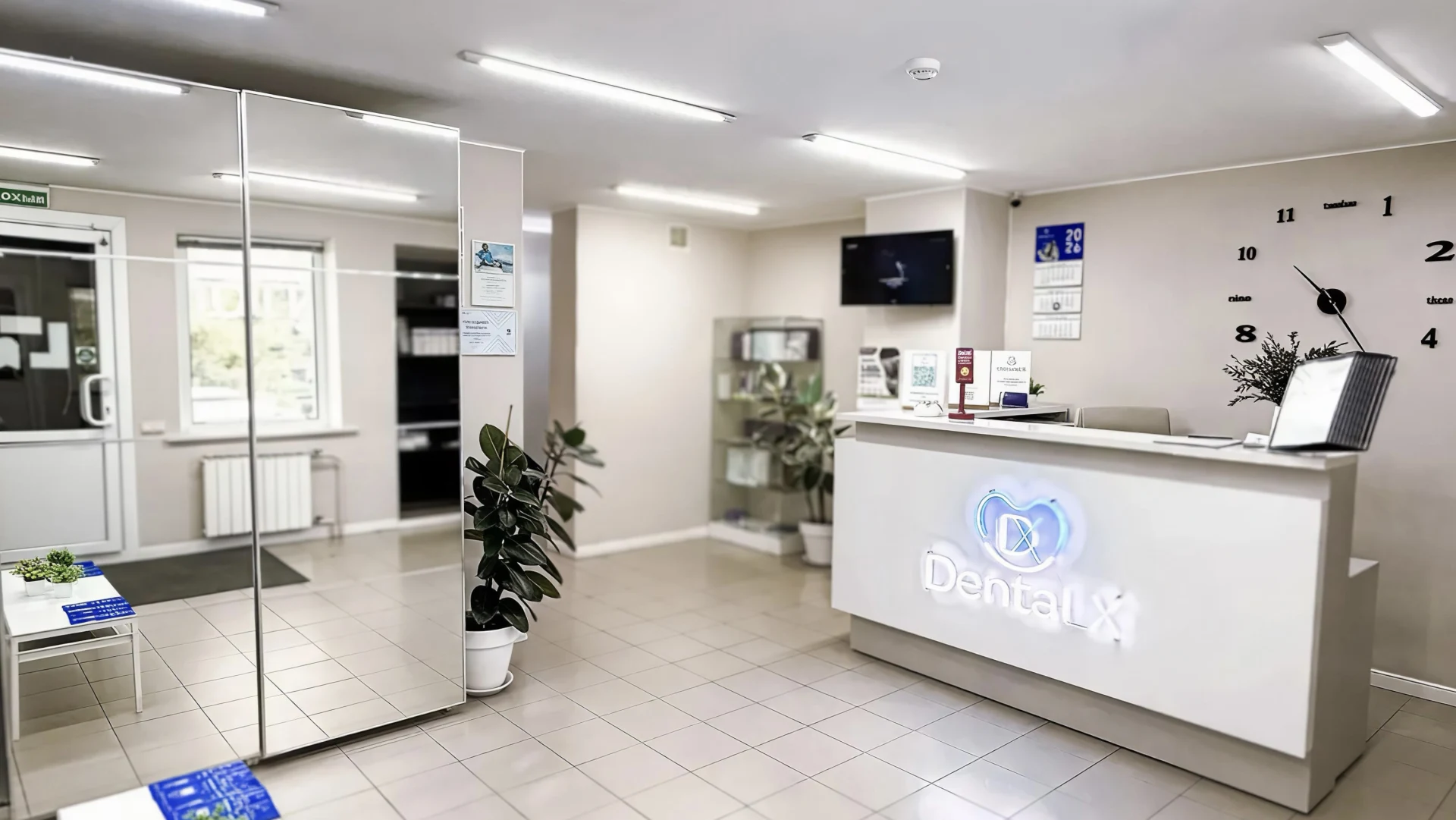 Ресепшен стоматологии Dental X